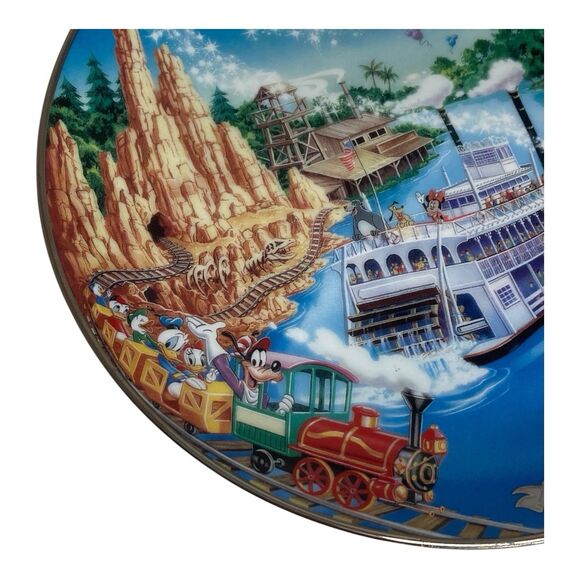 Walt Disney World Plates 25th Anniversary Collector Bradford Exchange Mickey - Picture 6 of 16